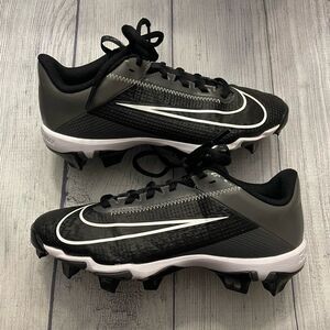 Black Nike Boy Baseball Cleats Shoes, Size Youth 1